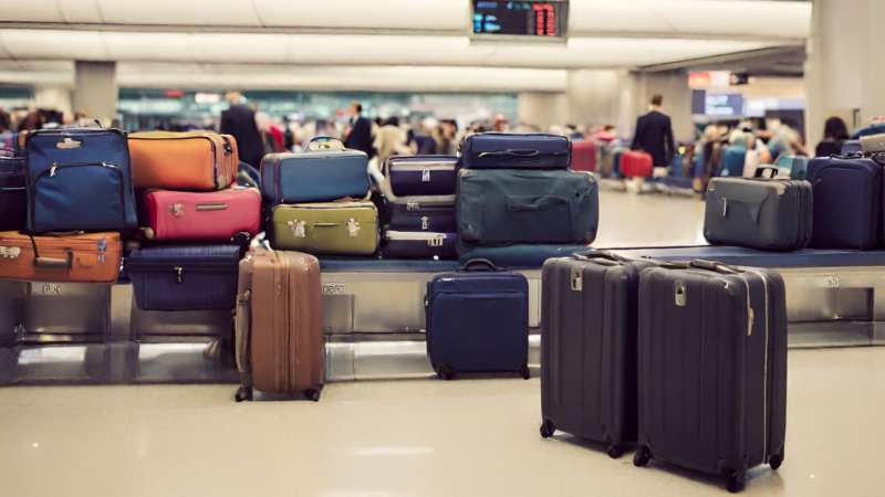 suitcases at airport